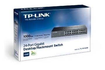 TP-Link TL-SG1024D Desktop/Rackmount Switch (1000 Mbps 24-Port, lüfterloses Passivkühlkonzept) - 3