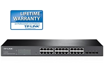 TP-Link TL-SG2424 Gigabit Smart Switch mit 4 Combo SFP Slot (24-Port, lüfterloses Passivkühlkonzept) - 3